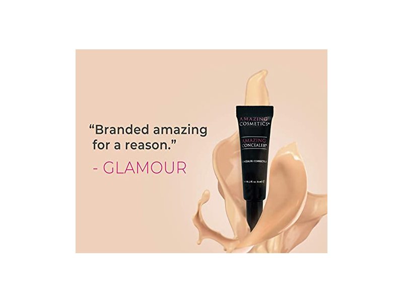AmazingCosmetics Amazing Concealer, Multipurpose Full Coverage Concealer 0.2 Oz, Light Golden