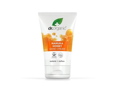 dr. Organic Hand Cream, Manuka Honey, 125 mL