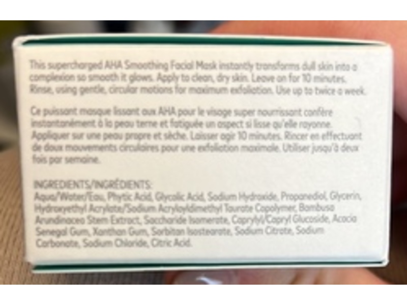 BeautyCounter Reflect Effect AHA Smoothing Facial Mask, 0.5 fl oz/15 mL