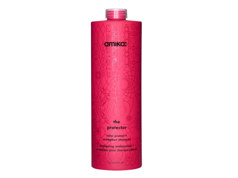 amika: The Protector Color Protect+Strengthen Shampoo, 33.8 fl oz/1 L