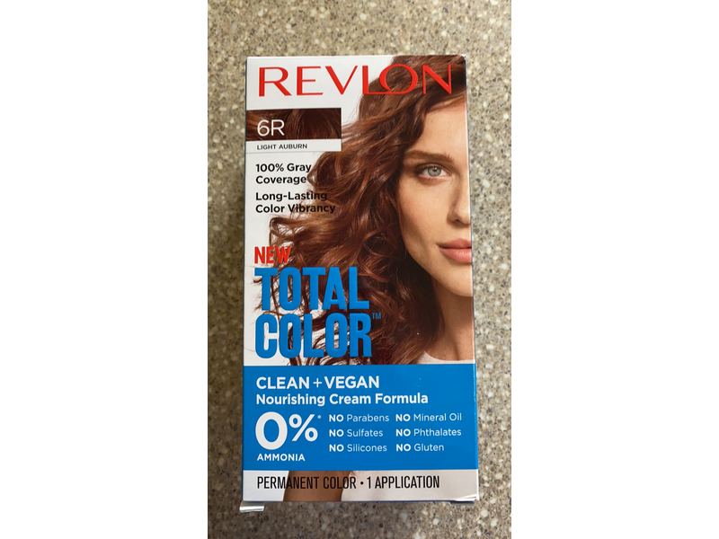Revlon Total Color Clean and Vegan, 6R Light Auburn