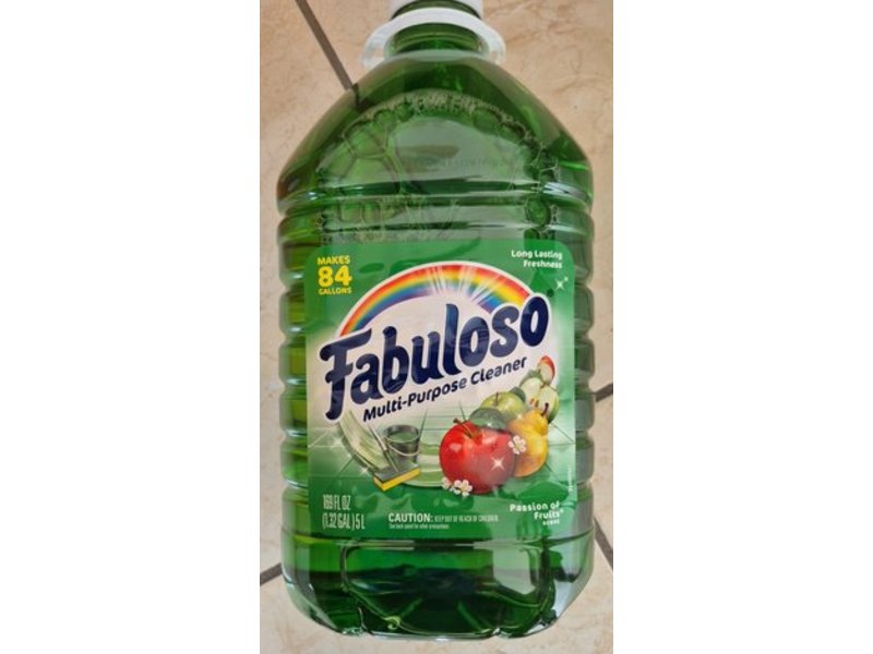 Fabuloso Multi-Purpose Cleaner, Passion Of Fruits Scent, 169 fl oz/5 L
