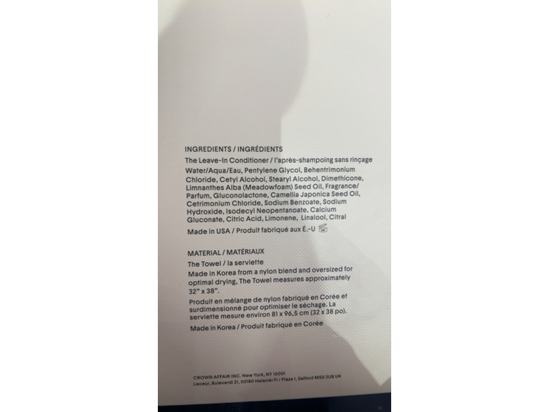 Crown Affair The Healthy Hair Leave-In-Conditioner + Towel Set, 5.1 fl oz/150 mL