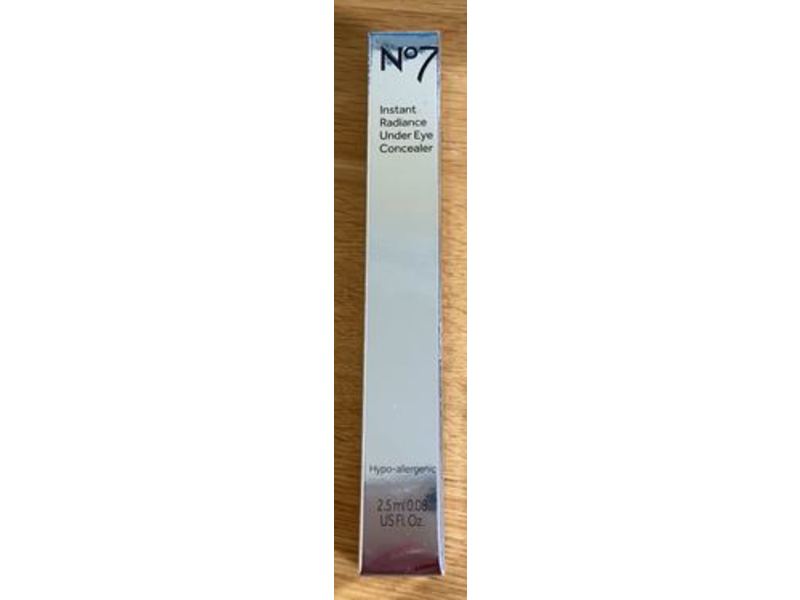 No 7 Instant Radiance Under Eye Concealer, Shade 10, 0.06 fl oz/2.5 mL