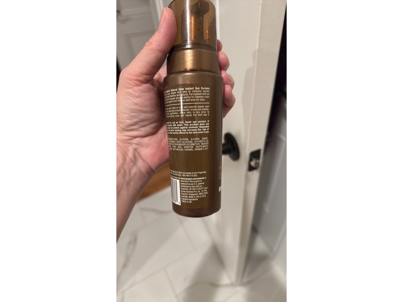 Jergens Instant Sun Sunless Tanning Mousse, Ultra Deep Tahiti, 6 fl oz/177 mL