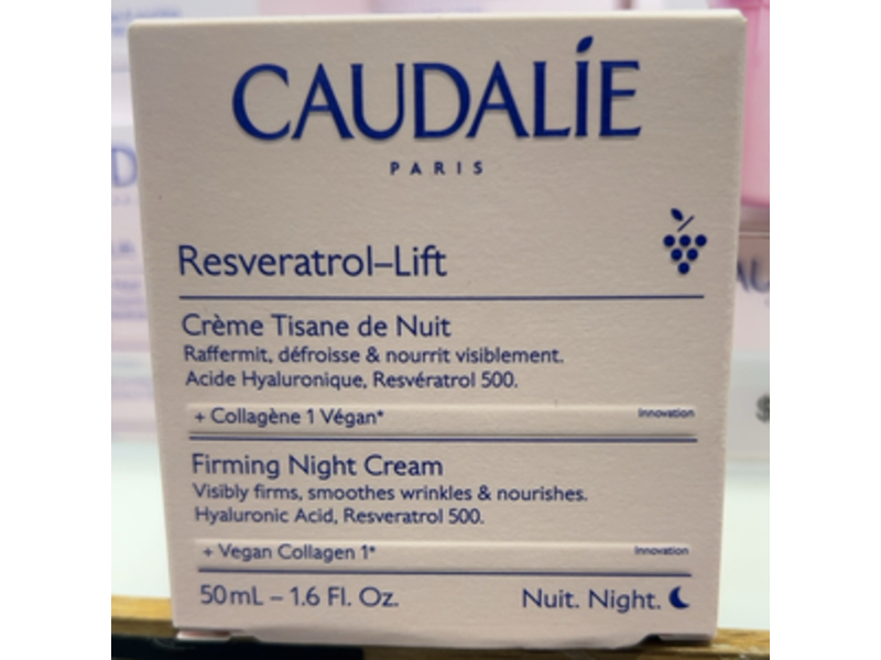 Caudalie Resveratrol Lift Firming Night Moisturizer, 1.6 fl oz/50 mL