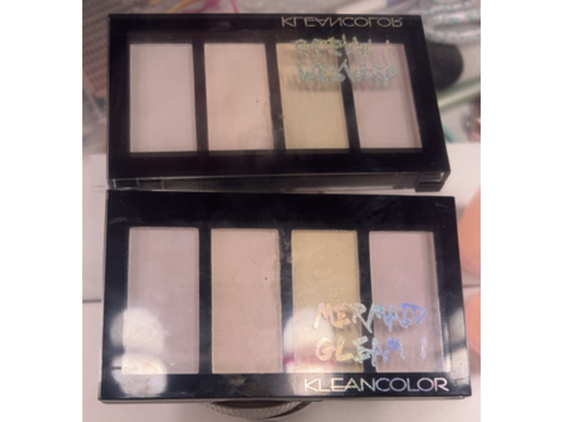 Kleancolor Prismatic Highlighter Palette, Mermaid Gleam 1, 0.35 oz/10 g
