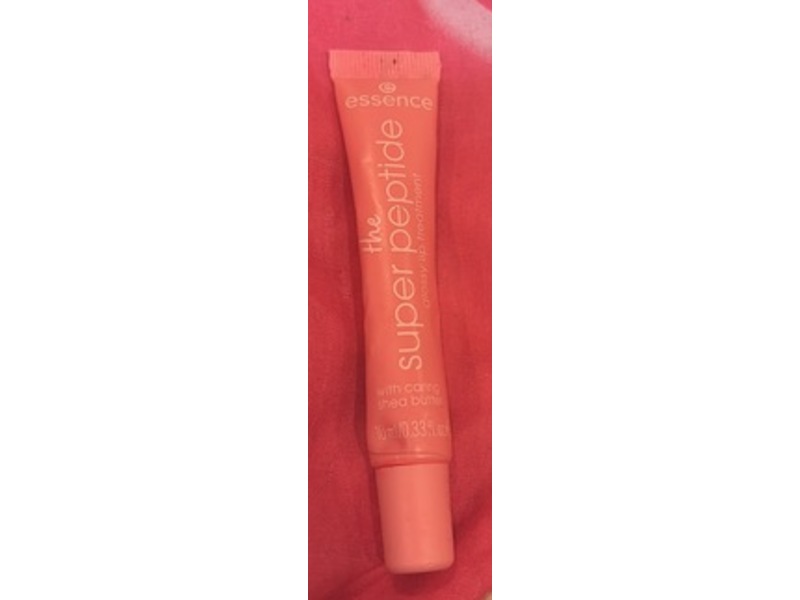 Essence The Super Peptide Glossy Lip Treatment, 04 Coralized!, 0.33 fl oz/10 mL