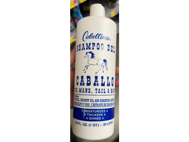 Cabellina Caballo Shampoo Del, 32 fl oz/0.95 L