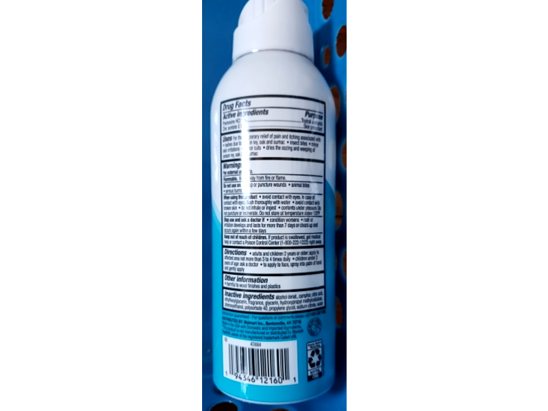 Equate Cala Spray Itch Relief, 3 oz/85 g