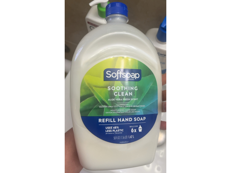 Softsoap Moisturizing Refill Hand Soap, Aloe Vera, 50 fl oz/1.47 L