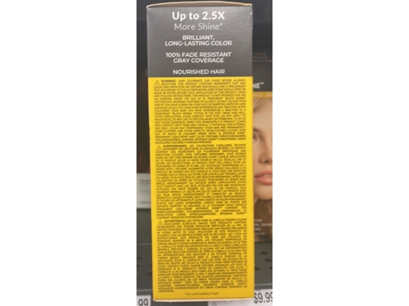 Ion Intensive Shine Permanent Liqui Creme Hair Color, Golden Blonde 8G, 1 Application