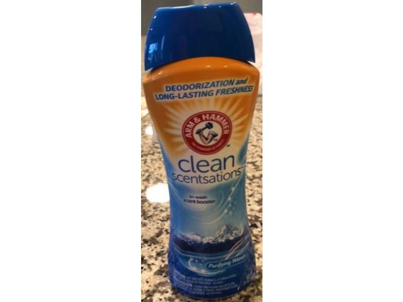 Arm & Hammer Clean Scentsations In-Wash Scent Booster, Purifying Waters, 24 oz/680 g, Pack Of 6