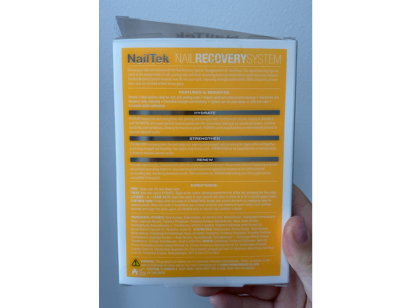Nail Tek Hydrate, Renew & Strengthen Nail Recovery System Kit, 0.5 fl oz/15 mL, Pack Of 3