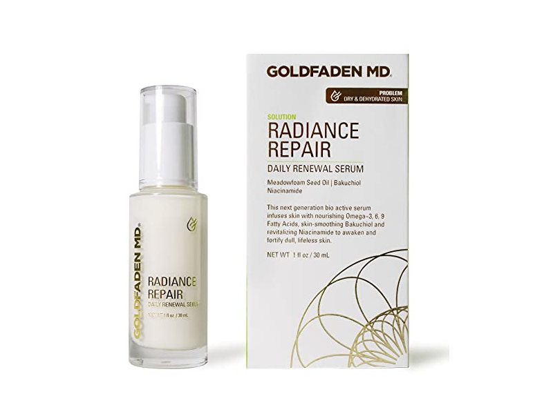 Goldfaden MD Radiance Repair Daily Renewal Serum, Meadowfoam Seed Oil, Bakuchiol, Niacinamide, 1 fl oz/30 mL