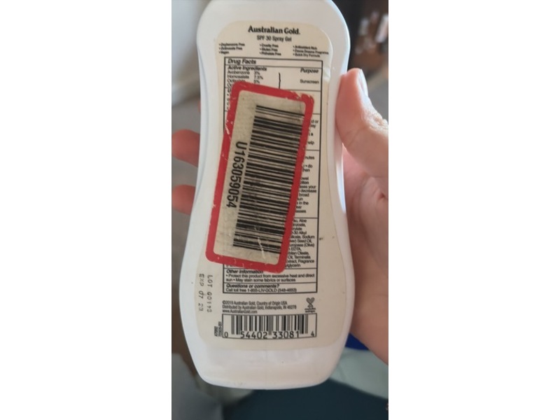 Australian Gold Ultimate Hydration Spray Gel Sunscreen, SPF 30, 8 fl oz/237 mL