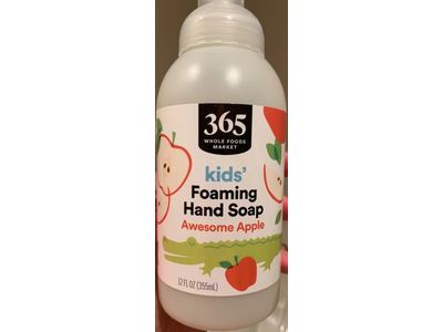 Whole Foods Market Kid's Foaming Hand Soap, Awesome Apple, 12 fl oz/355 mL