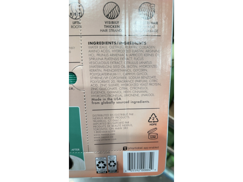 Nexxus Unbreakable Care Root Lift Spray, XX Protein Fusion, 6 fl oz/177 mL, Pack Of 2