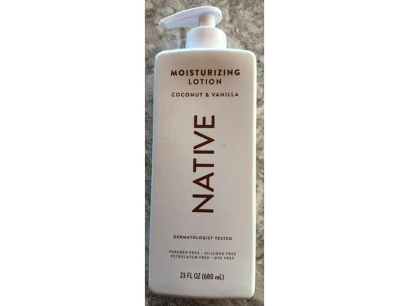 Native Moisturizing Lotion, Coconut & Vanilla, 23 fl oz/680 mL