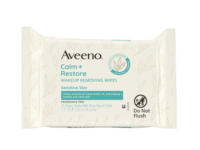Aveeno Calm + Restore Nourishing Make-Up Removing Wipes, Fragrance Free, 25 Count - thumbnail 1