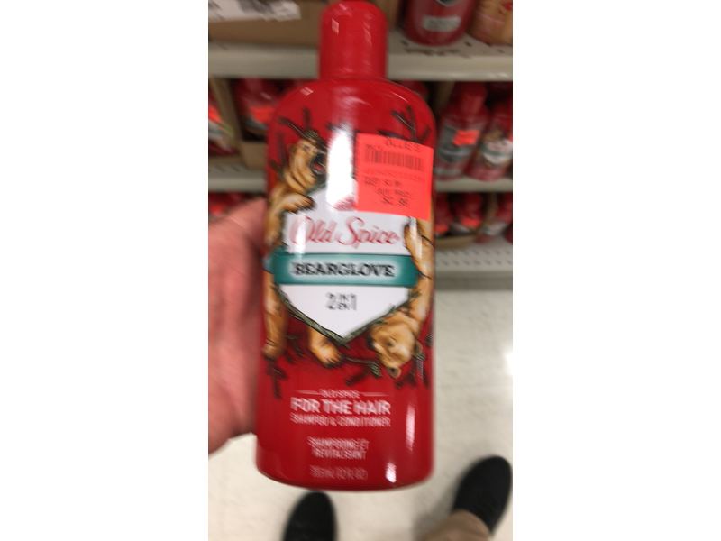 Old Spice 2 in 1 Shampoo & Conditioner, Bearglove, 12 fl oz/355 mL