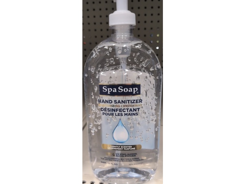 Spa Soap Moisturizing Hand Sanitizer, Lightly Scented, 32 fl oz/946 mL