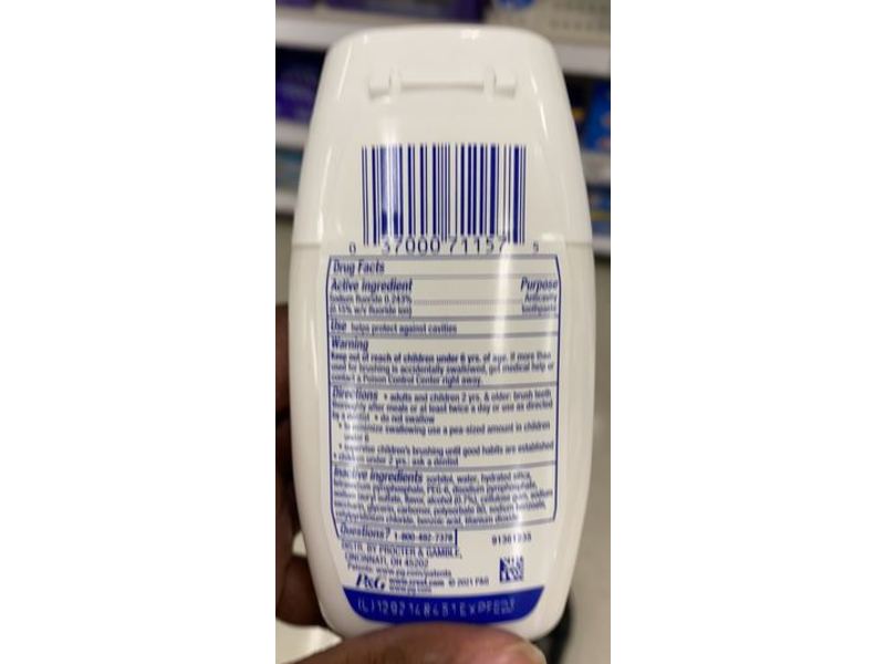 Crest Complete Plus Scope 3 In 1 Anticavity Fluoride Toothpaste, Minty Fresh, 4.6 oz/130 g