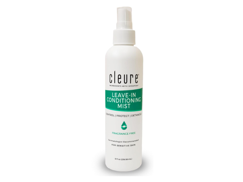 Cleure Leave In Conditioning Mist, Fragrance Free, 8 fl oz/236.58 mL