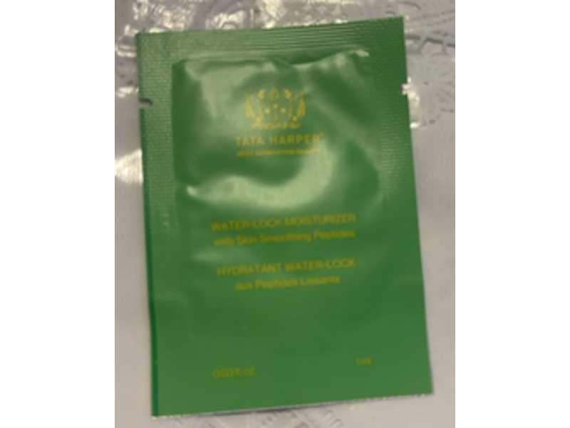 Tata Harper Water - Lock Moisturizer, Skin Smoothing Peptides, 0.03 fl oz/1 mL