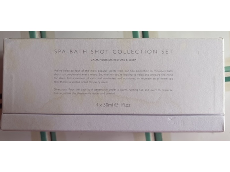 The White Company London Bath Shot Collection Set, 1 fl oz/30 mL, Pack Of 4