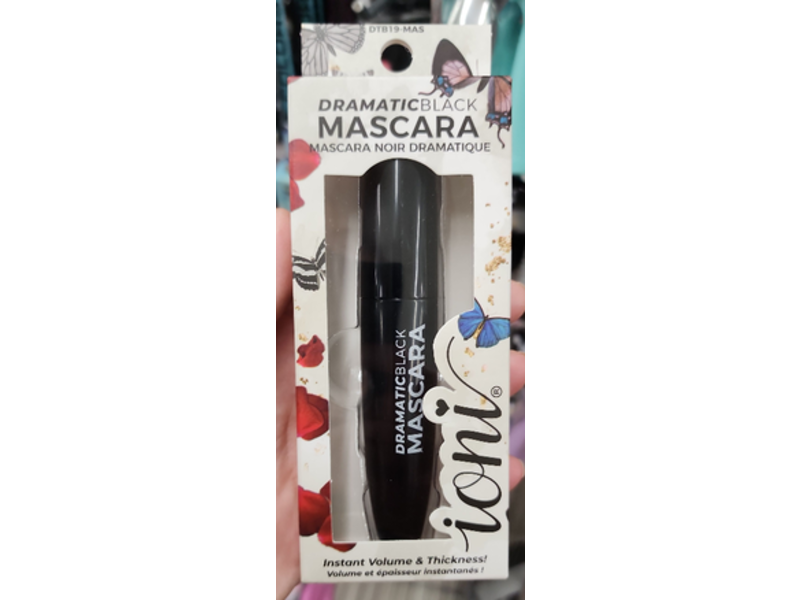 Ioni Instant Volume & Thickness Mascara, Dramatic Black, 0.50 fl oz/1.5 g