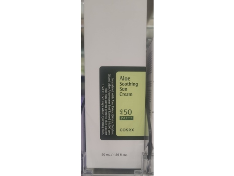 Cosrx Aloe Soothing Sun Cream, SPF 50 PA+++, 1.69 fl oz/50 mL, Pack Of 2