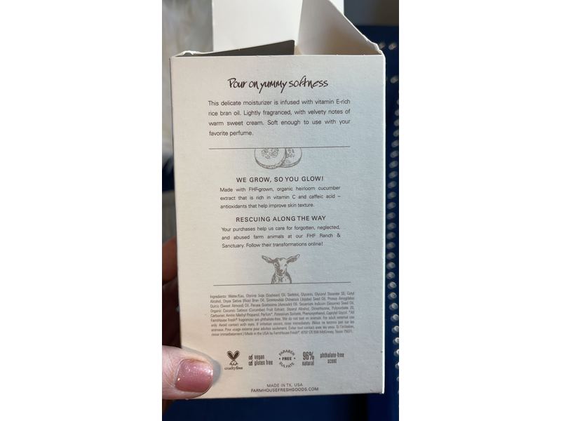 Farmhouse Fresh Body Milk, Sweet Cream, 8 fl oz/237 ml