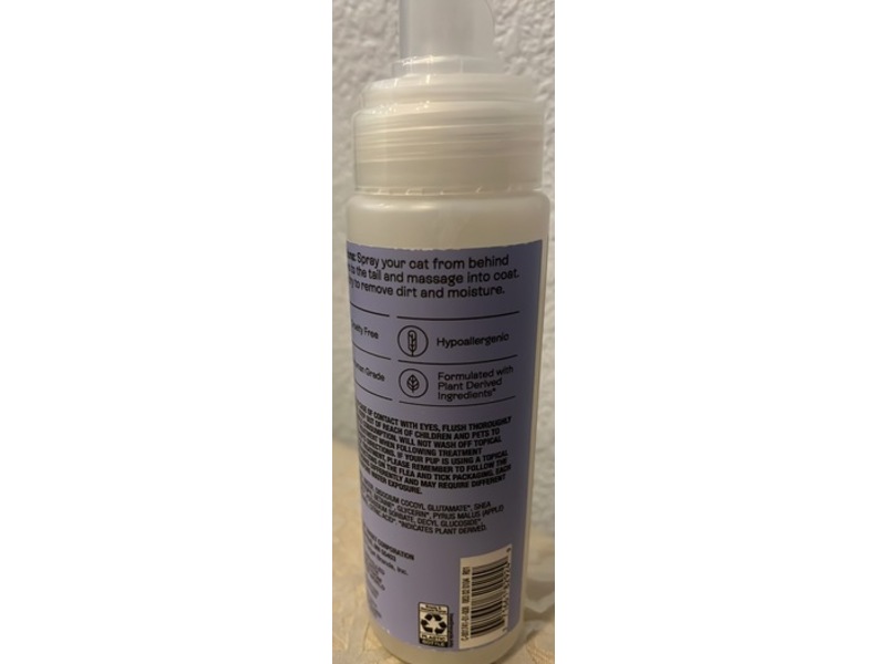 Kindfull Waterless Cat Shampoo, Fragrance Free, 7 fl oz/207 mL