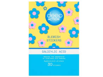 Deep Action Blemish Stickers, Salicylic Acid, 30 Count