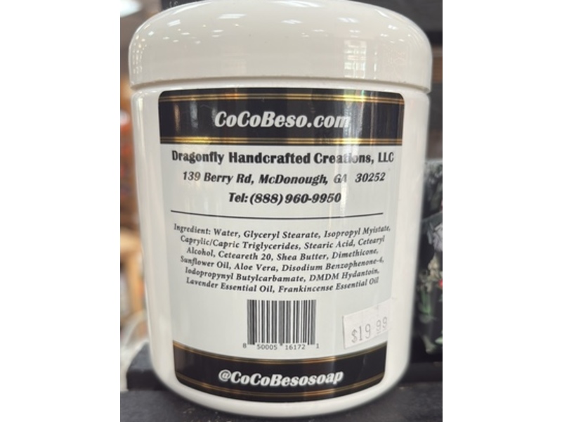 Coco Beso Hand & Body Cream, Lavender & Frankincense, 18 oz