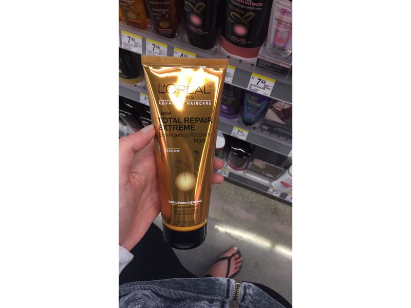 L'Oreal Paris Advanced Haircare Total Repair Extreme Emergency Recovery Mask, 6.8 oz (Pack of 2)