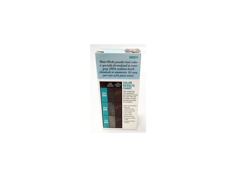 Water Works Water Activated Permanent Powder Hair Color, #24 Natural Medium Brown