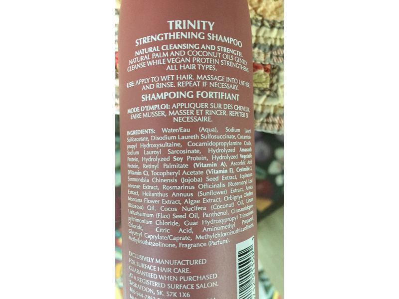 Surface Trinity Strengthening Shampoo, Sulfate Free, 10 fl oz/295 mL