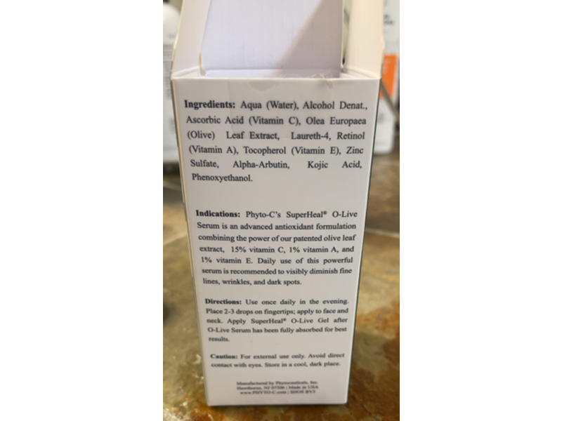 Phyto-C Skin care Superheal Olive serum, 1 fl oz/30 mL