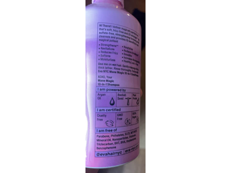 Eva-NYC Mane Magic 10-In-1 Shampoo, Argan Oil + Baobab Seed, 8.8 fl oz/ 260 mL