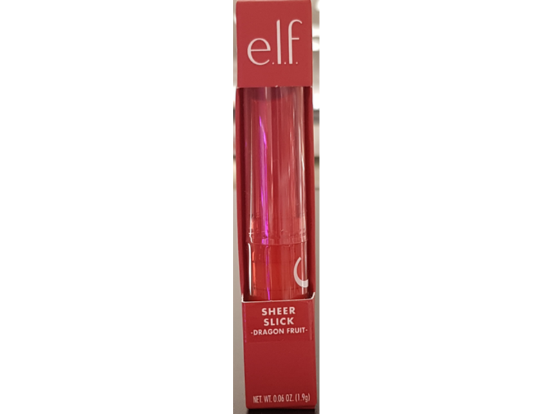 E.l.f. Cosmetics Sheer Slick Lipstick, Dragon Fruit, 0.06 oz/1.9 g