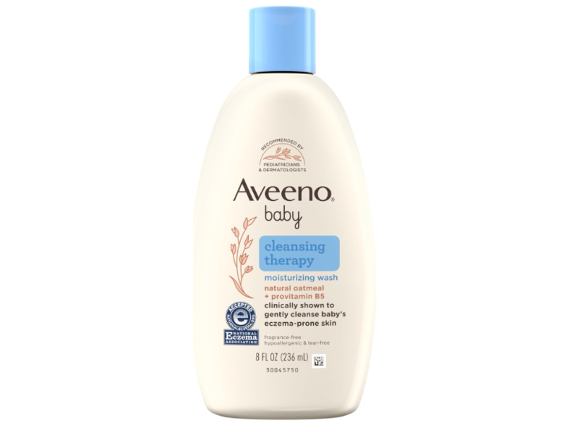 Aveeno Baby Cleansing Therapy Moisturizing Wash, 8 fl oz/236 mL