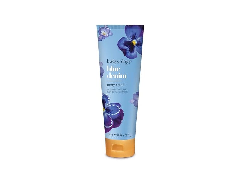 Bodycology Body Cream, Blue Denim, 8 oz/227 g