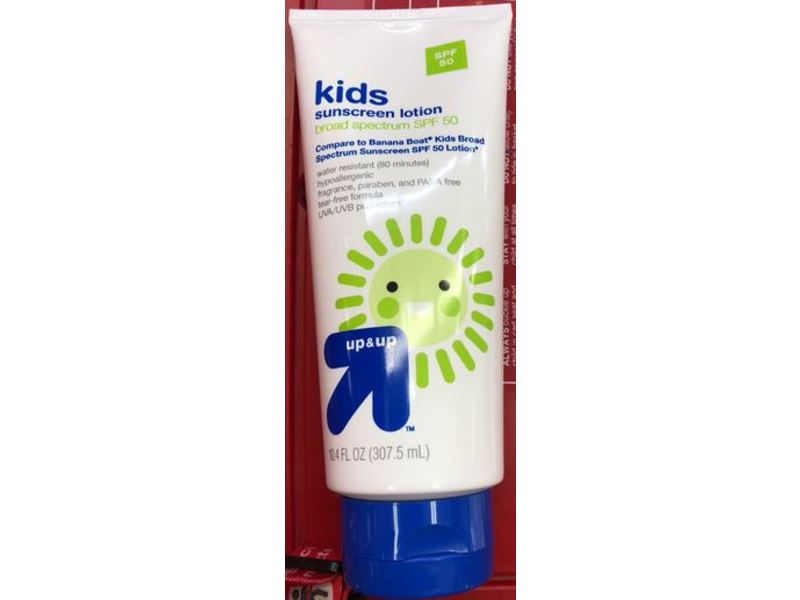 up&up Kids Mineral Sunscreen Lotion, SPF 50, 10.4 fl oz/307.5 mL