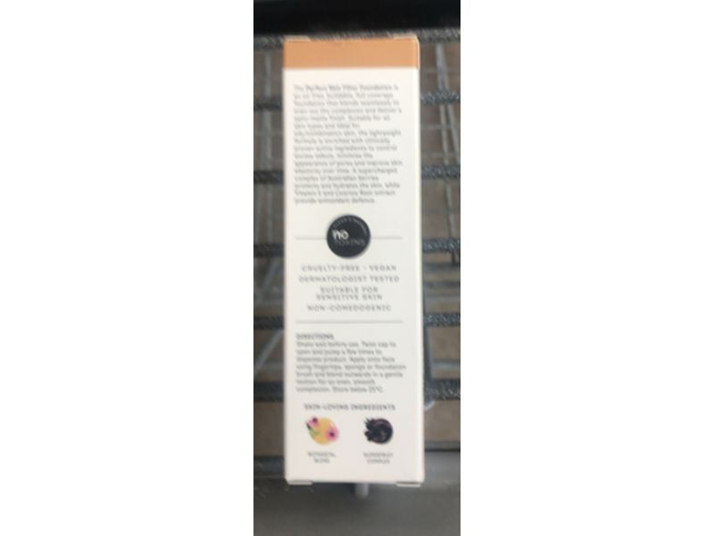 Nude By Nature Perfect Skin Filter Foundation, N6 Olive, 1 fl oz/30 mL