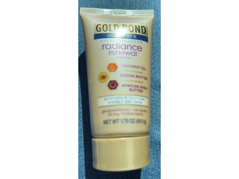 Gold Bond Ultimate Hydrating Cream, Radiance Renewal, 1.75 oz/49.6 g