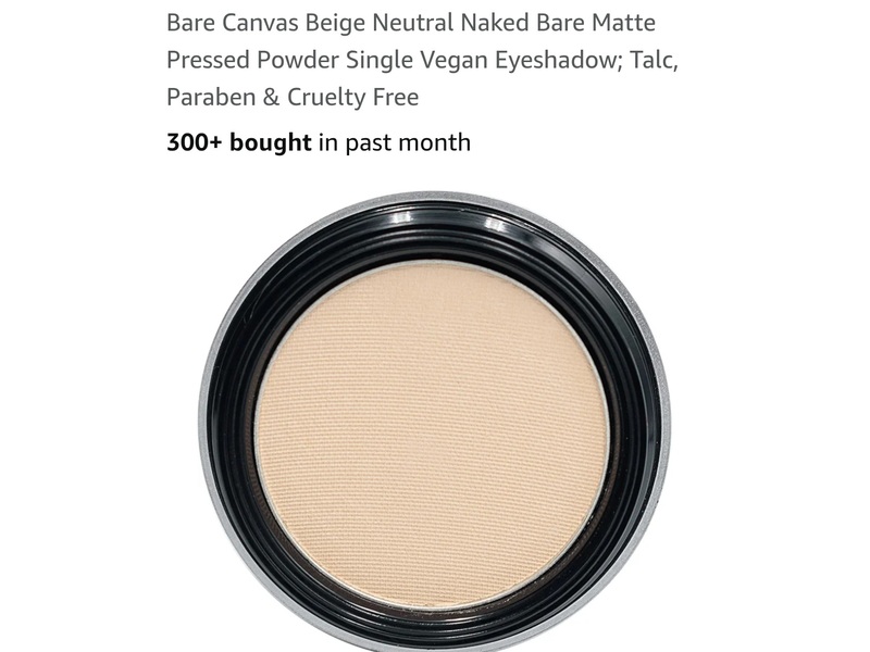 Pure Ziva Bare Canvas Bare Matte Pressed Powder, Beige Neutral Naked, 0.049 oz/1.4 g