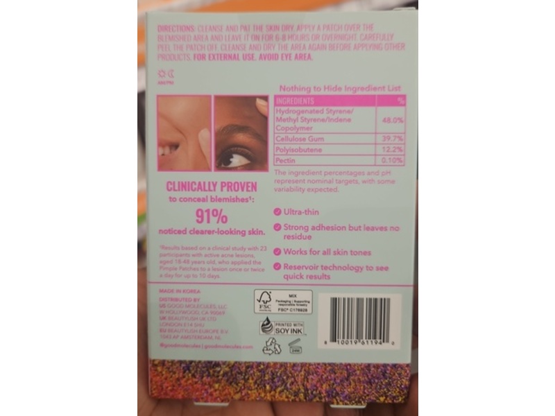 Good Molecules Pimple Patches, 100 Count