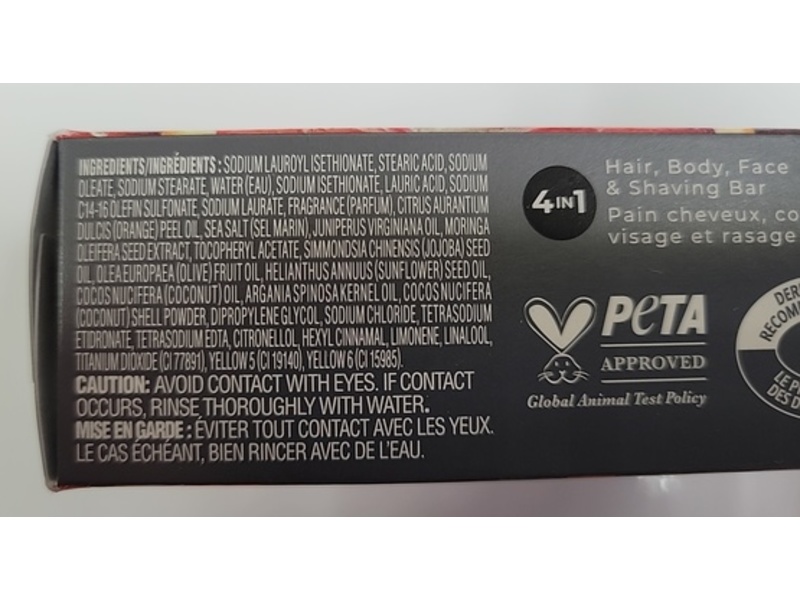 Dove Men + Care Uplift Cleansing Bar Soap, Blood Orange & Sea Salt, 5 oz/141g